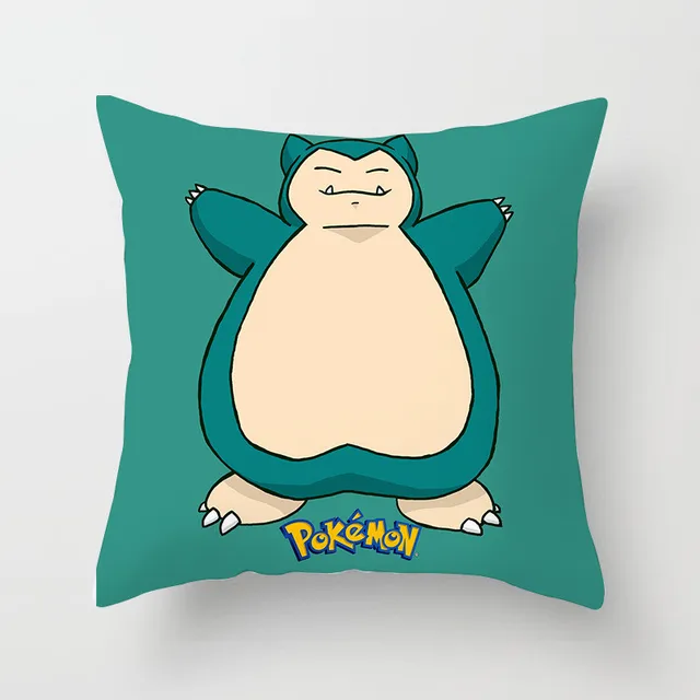 45*45cm Pokemon Pikachu Meowth Poke Ball Bulbasaur Charizard Charmander Pillow Cover Plush Kawaii Anime Pillowcase Home Decor 5