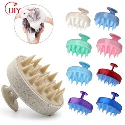 Silicone Shampoo Brush Head Scalp Massage Comb Hair Washing Comb Body Massage Brush Bath Shower Brush Salon Hairdressing Tool