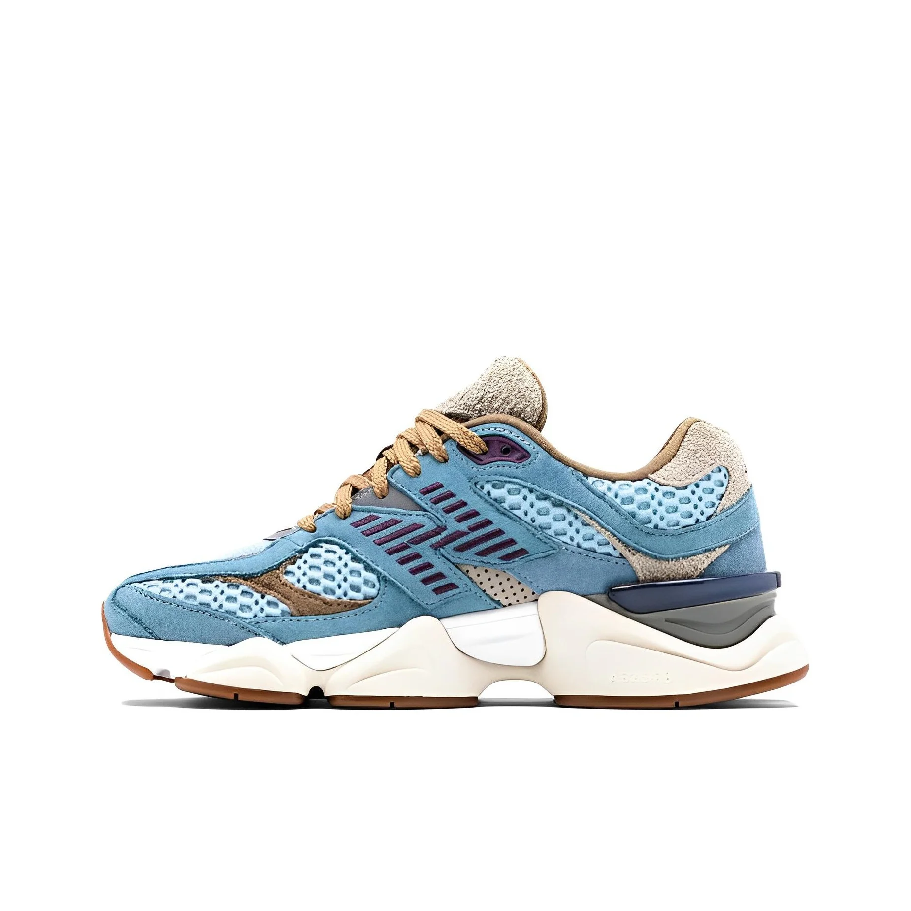 Chaussures décontractées New Balance NB 9060 unisexe, tige basse, bleu/marron U9060BD1 1