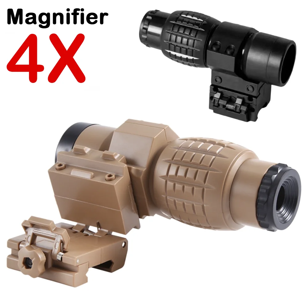 4X Pineapple Telescope Adjustable Magnifier Quick Release Sight Toy Gun Scope Outdoor Shooting Accessories 20-21mm Rail telescope binoculars spotting scope optics equipment