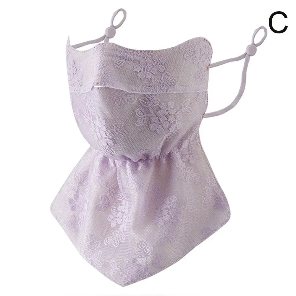 Quick Drying Ice Silk Mask Flower Pattern Ear Hanging Sunscreen Mask UV Protection Neck Wrap Bandana Scarf Sun Blocking,face mask disposable face mask cotton face mask