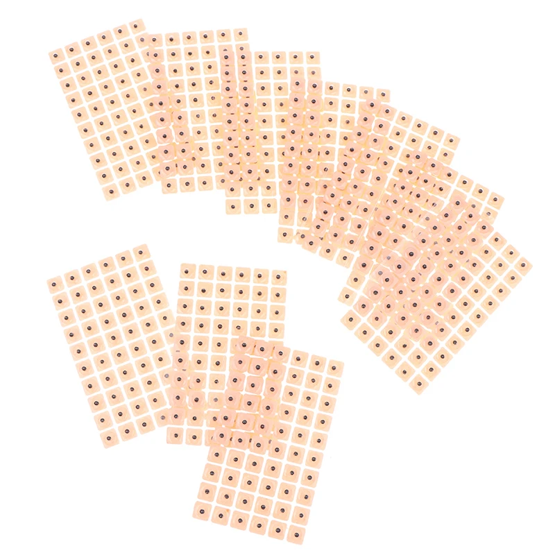 60/600pcs Relaxation Ears Stickers Therapy Needle Patch Auricular Auriculotherapy Vaccaria Ear Massage Care Sticker medical ear patch earlobe stickers ear protector stickers ear therapy kit
