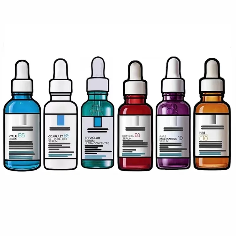 

Concentrated Serum Anti Aging Pure Retinol Vitamin B3 Vitamin C Niacinamide Serum Facial Essence Blue Copper Peptide Base 30ml