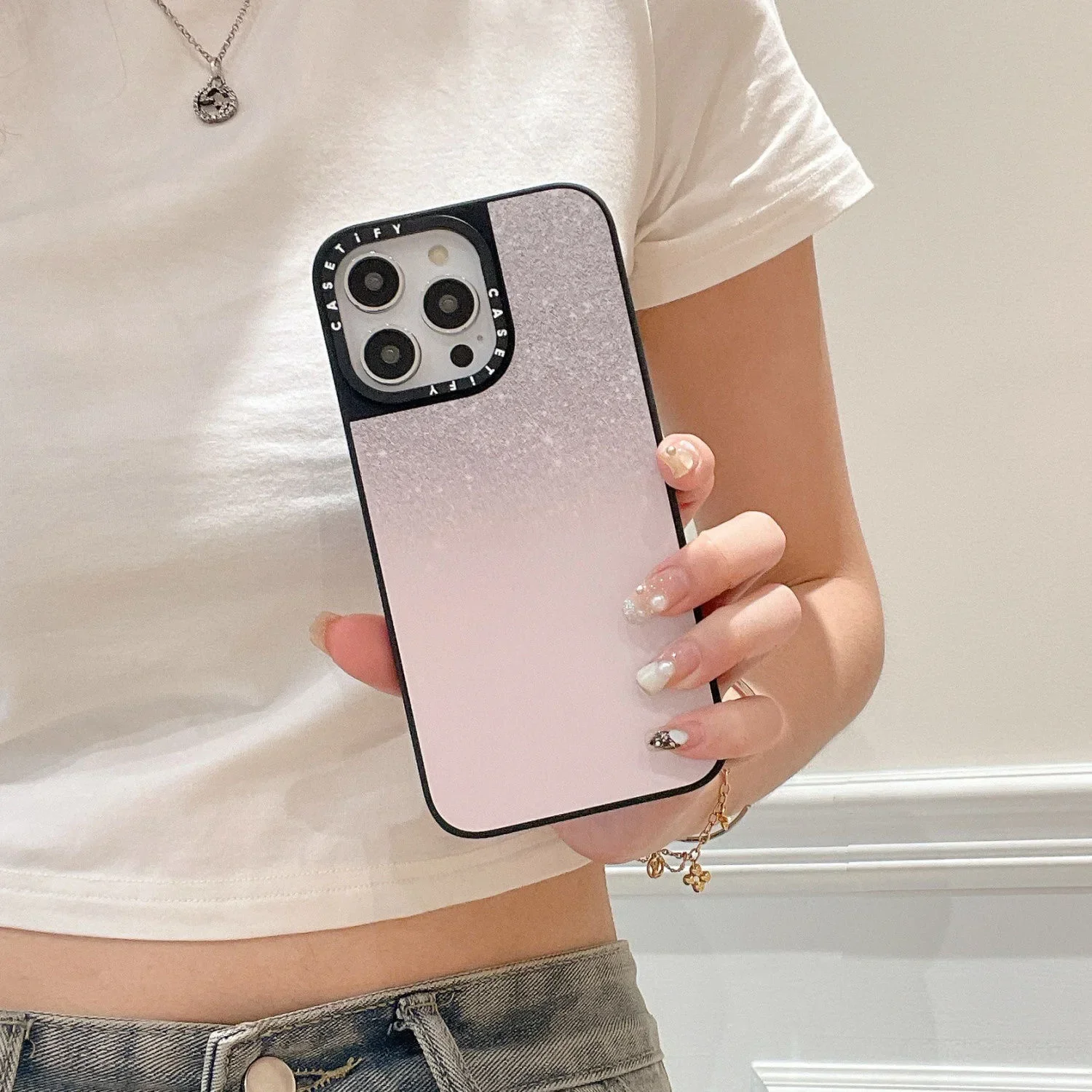 

Stars Mirror Surface Phone Case Cover for iPhone 11 12 13 14 15 Pro Max Case