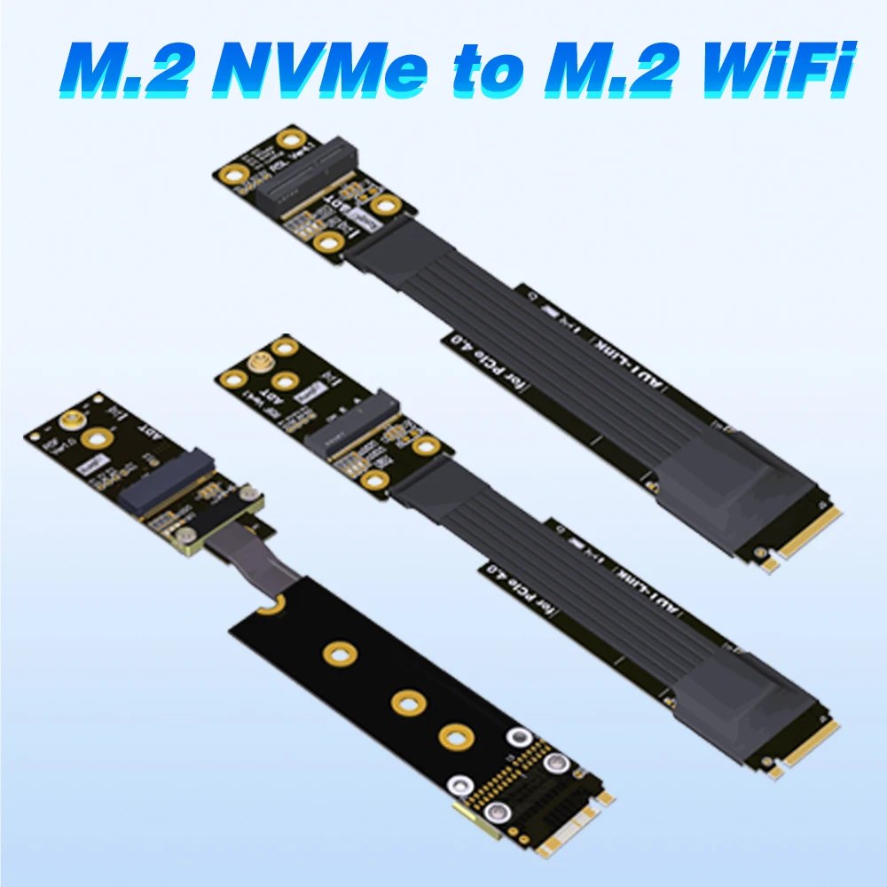 

Адаптер M.2 NVMe ключ M к M.2 Wi-Fi ключ E NIC твердотельный накопитель SSD Удлинительный кабель карта расширения R45SF R45SL поддержка PCIe 4,0 3,0