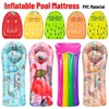 Child Inflatable Pool Mattress Flamingo PVC Air Mattress Swimming Pool Water Floating Bed Swimming Pool Accessories Gift for Kid 1