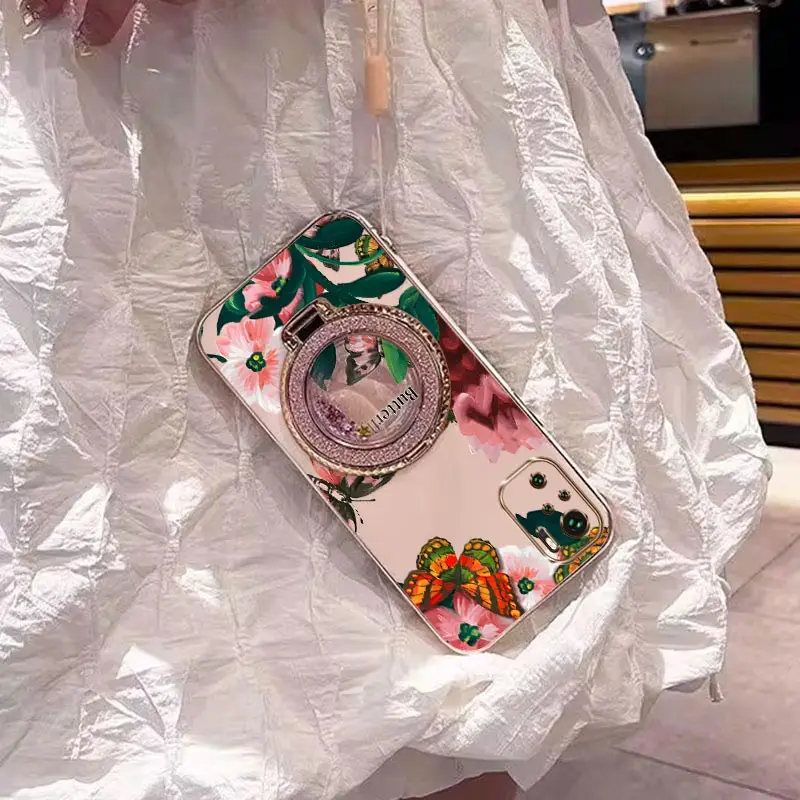 Colorful Butterflies Plating Phone Case