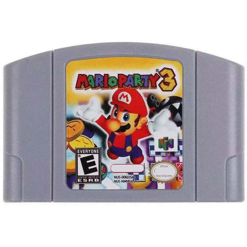 

Mario Party3 N64 Game Card Series Is Suitable for N64 Version, American English Version and Japanese Animation Toy Gift.