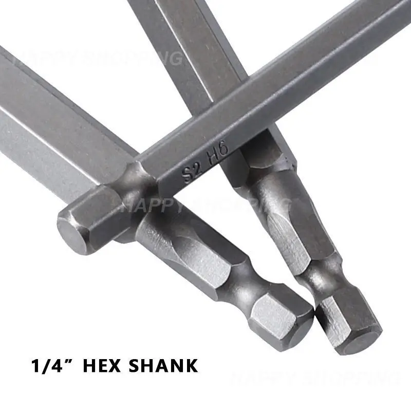 

Шестигранные биты для отвертки 1/4 Hex 50 75 100 150 мм