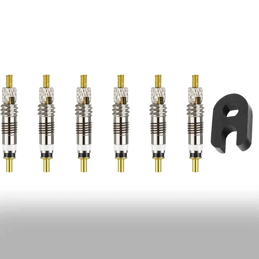 Boao 20 Pieces Presta Valve Core Bike Remplacement De Remplacement En Laiton Core Sans Tube Pour Tubeless Road Mtb Bike Stans Vittoria Continent~p113314184