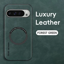 Enhanced Magnetic Leather Case - Shockproof Protection for Pixel 11PRO (Green)