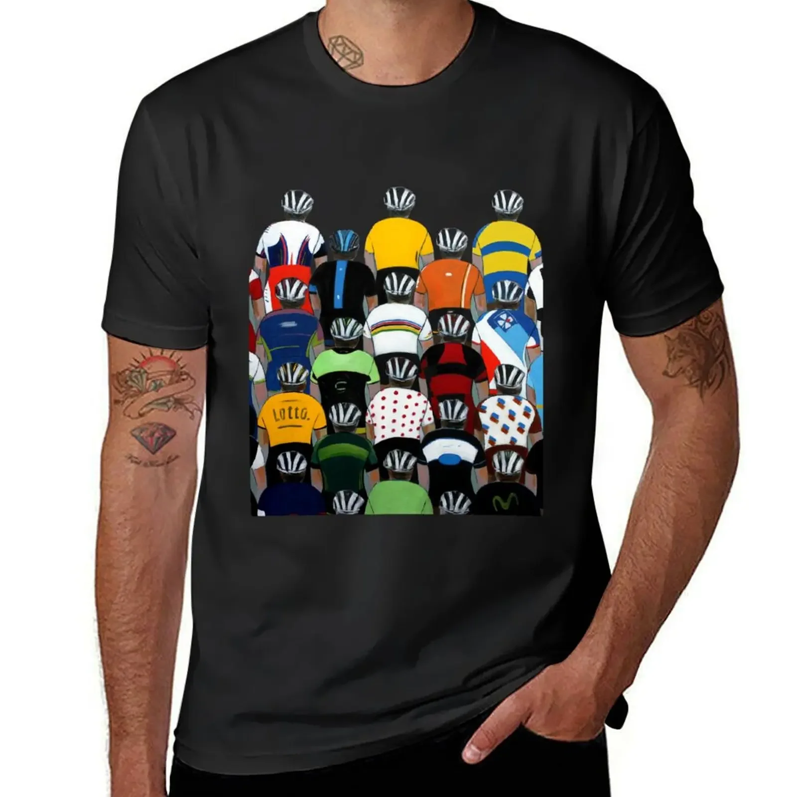 

Футболка Maillots, корейская мода, тяжелые мужские футболки оверсайз