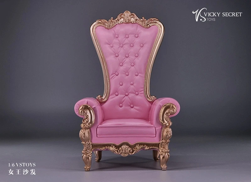 Vstoys 17sf01-6/1/6スケールのヨーロッパスタイルのベルベットの椅子