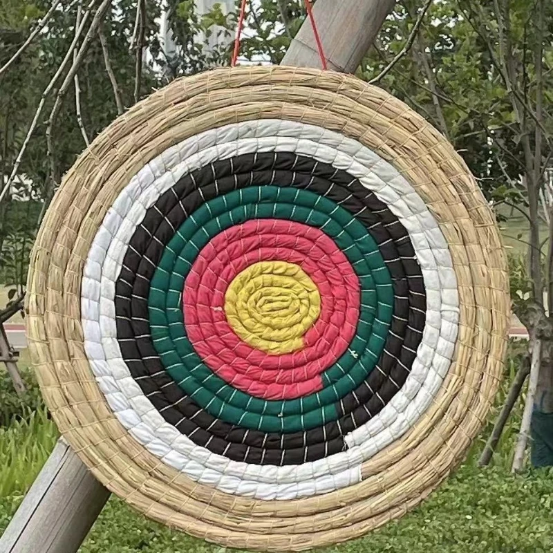 50 cm 1/2 strato 6 anelli bersaglio per tiro con l'arco in paglia bersaglio per arco fatto a mano arco freccia bersaglio per arco ricurvo arco lungo o arco composto