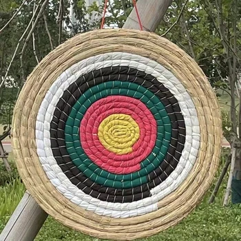 50 cm 1/2 strato 6 anelli bersaglio per tiro con l'arco in paglia bersaglio per arco fatto a mano arco freccia bersaglio per arco ricurvo arco lungo o arco composto