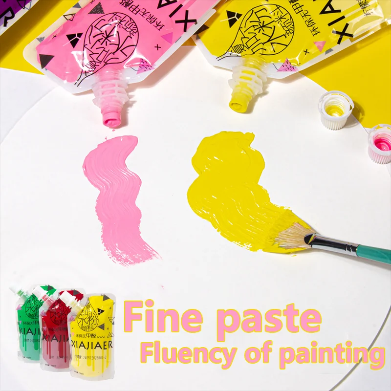 100ML Chagall bag gouache paint beginner painting environmentally friendly formaldehyde-free DIY 5