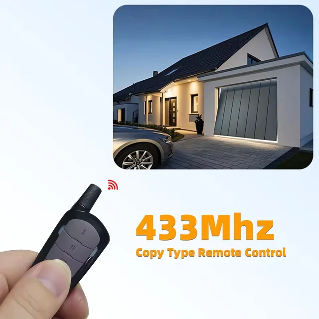 Garage Remote Control Duplicator 433mhz Gate Door Commands Opener 433 92mhz Electric Rolling Code Clone Access Portal Fixed Code