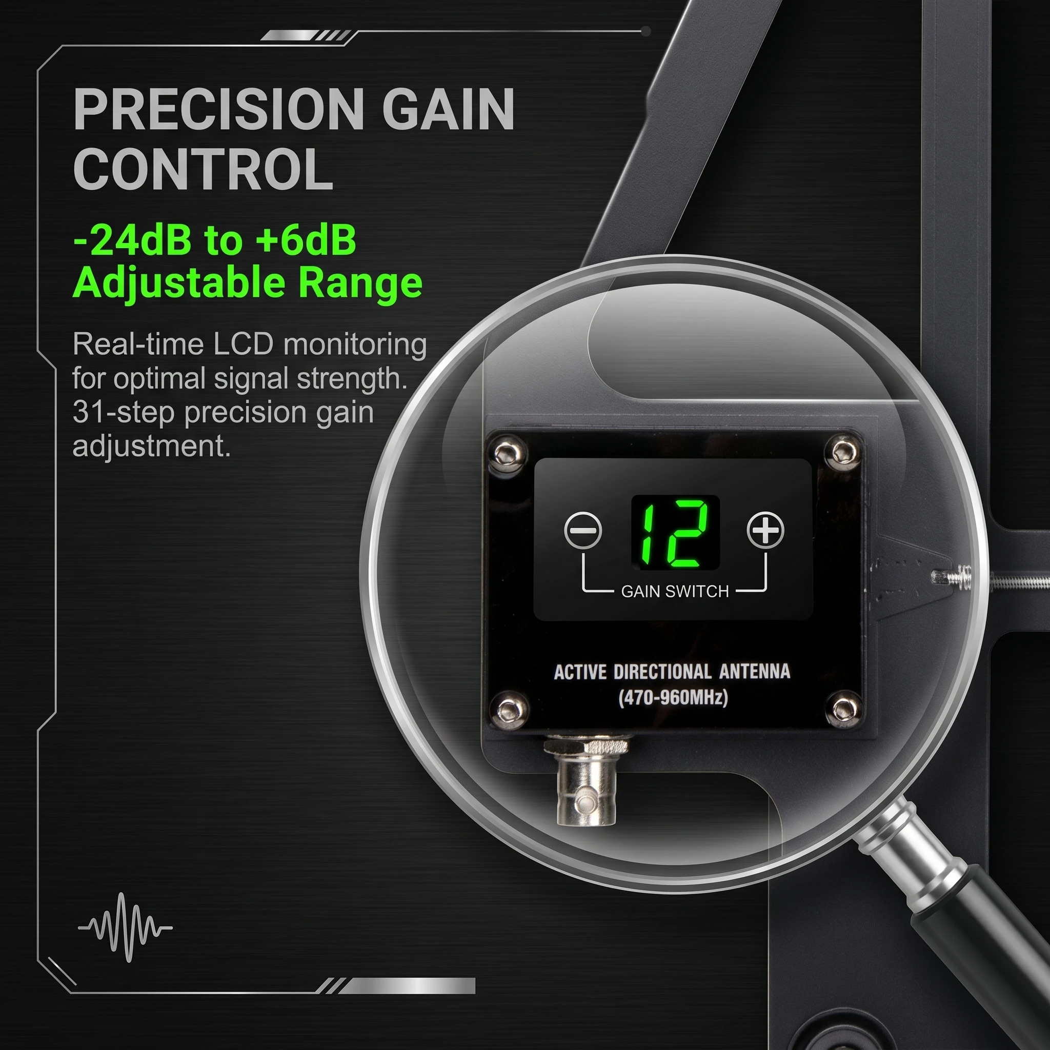 폴킷슨 AT-16Pro UHF 안테나 분배 시스템 16채널 470-960MHz 무간섭 고이득 스테이지 라이브 무선 마이크 앰프 키트