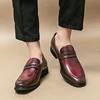 2024 Luxury Brand Black and White Color Block Casual Men's Skating Classic Style Thick Bottom High Quality Indian Leather Shoes 4
