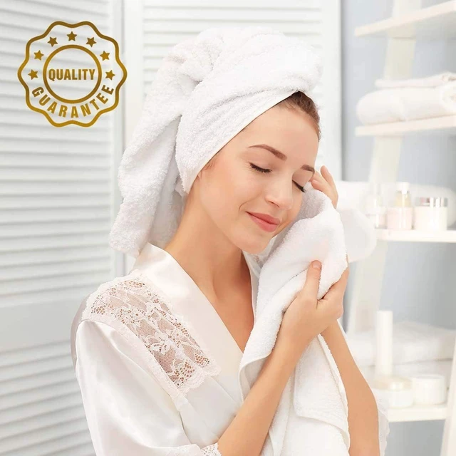 Wealuxe White Washcloths for Body and Face Towel  