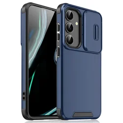 Slide Camera Armor Phone Case Cover for Note 20 Ultra (Blue)
