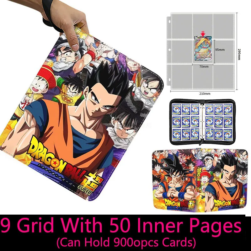 ドラゴンボールアニメ取引カードバインダー、ゲームカード収納ケース