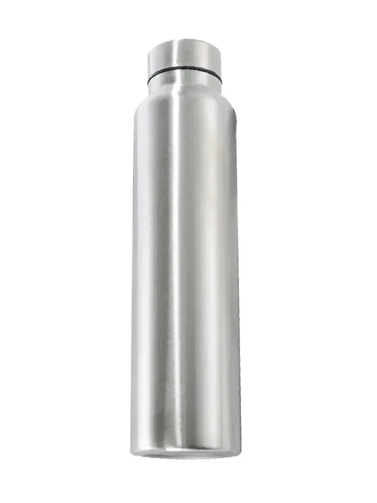 1000ml Stainless Steel Sport Water Bottle Single-layer Rugged Water Cup Metal Flask