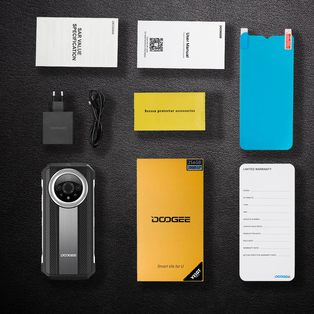 World Premiere DOOGEE V31GT Rugged Phone 6.58” FHD Dimensity 1080 Octa Core 5G Thermal Imaging 10800mAh 66W Fast Charging Phone 6