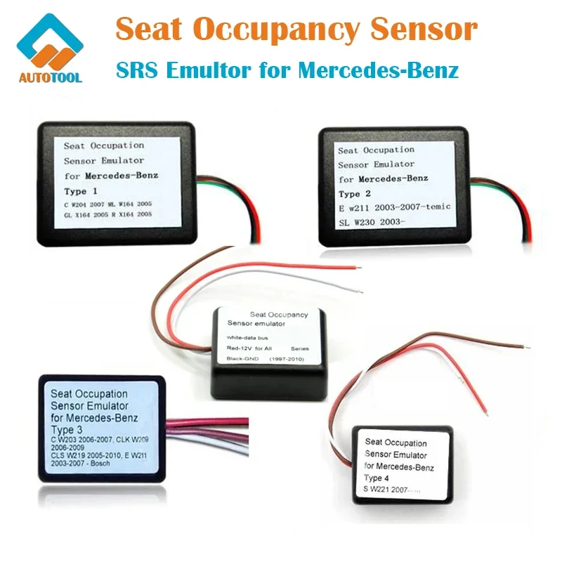 

MB Seat Occupancy Occupation Sensor SRS Emulator for Mer-cedes Benz W203 W204 W209 W211 W219 W221 W230 W164 X164 2003-2010 Car