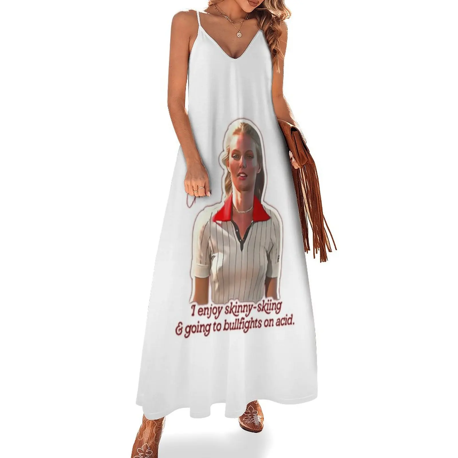 

Lacey Underall Enjoys - Caddyshack Sleeveless Dress Elegant gown summer clothes Women's summer dress