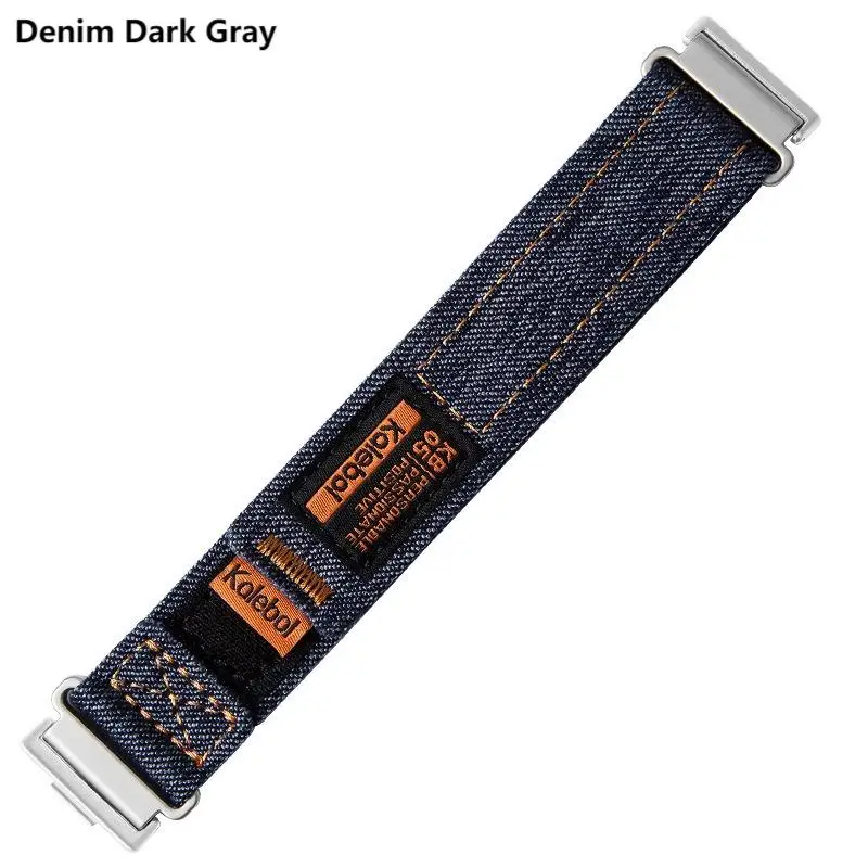 Denim Velcro Nylon Strap - Adjustable Replaceable Bracelet
