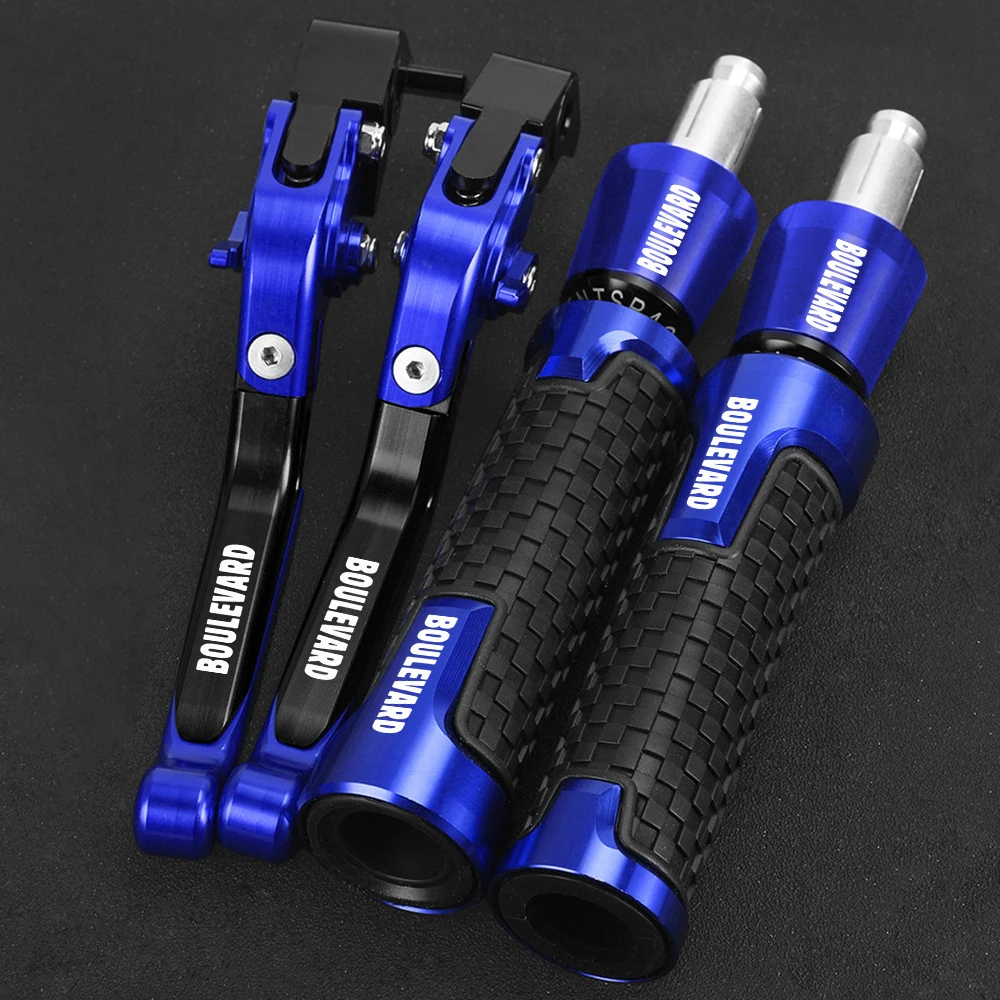 

For Suzuki BOULEVARD C50 C83 C90 2005 2006 2007- 2009 Motorcycle Accessories Brake Clutch Levers Handlebar Grip Ends Cap Plug