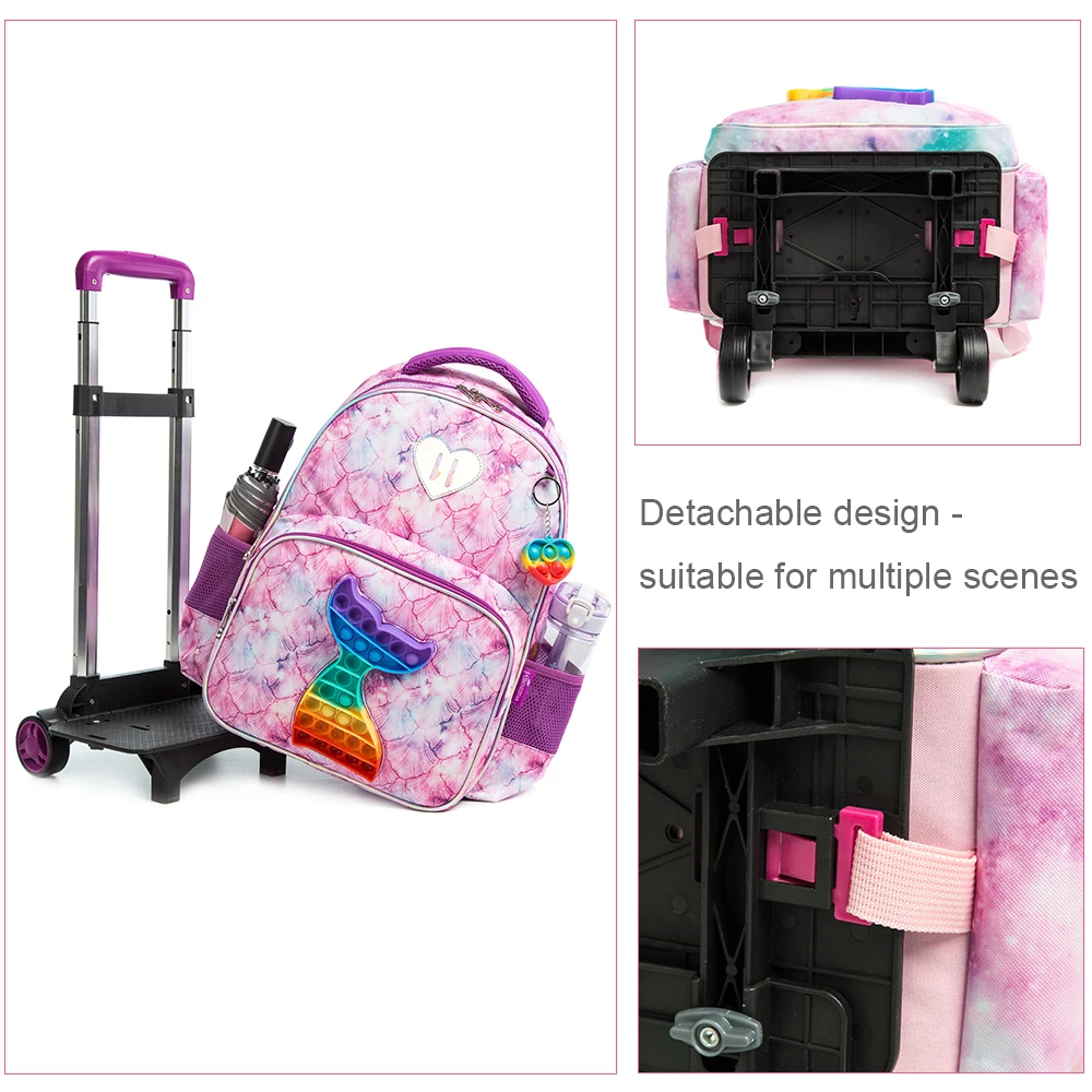 Mochila escolar infantil Rodinha para niños, desde bebés hasta 5 años,  color negro