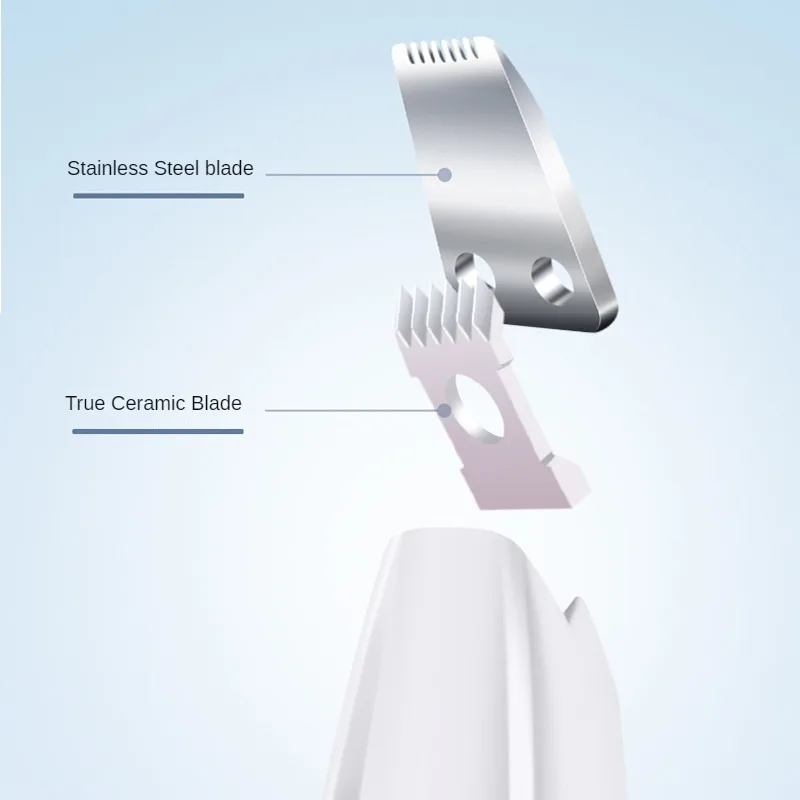 Pet Hair Trimmer Clipper Rechargeable Pet Hair Trimmer Foot Shaver Wih LED Light Electric Hair Clippers