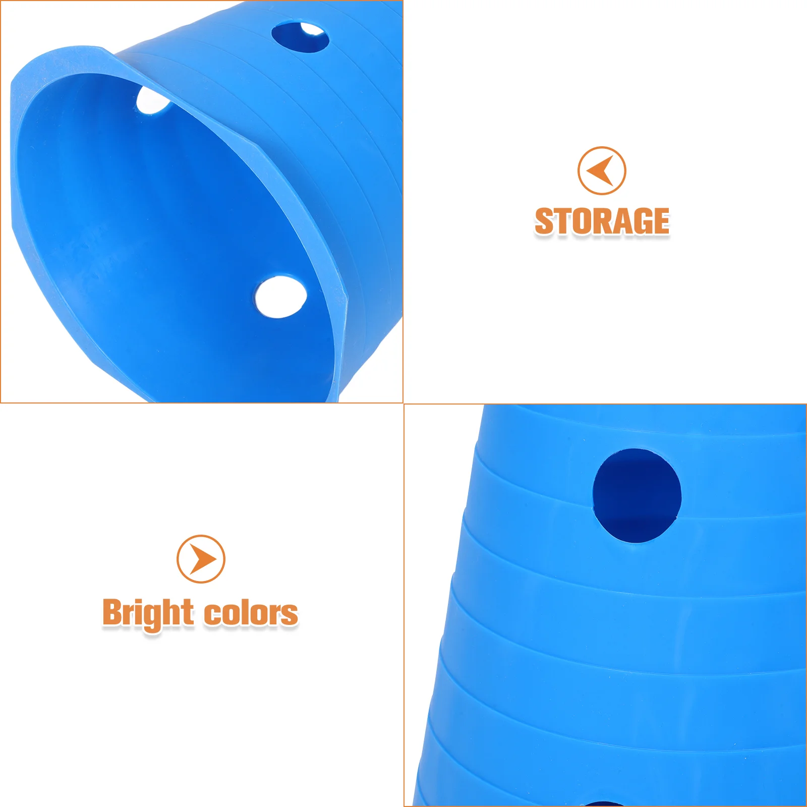 2 Pcs Small Hurdles Basketball Marker Cones Kids Football Equipment Sports Training Supplies Soccer Cone Foot Training Hoops