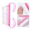 1 pc Cleaning Nail Brush Tools Colorful Plastic Dust Cleaner Brushes Nail Art Manicure Pedicure Powder Soft Remover 1