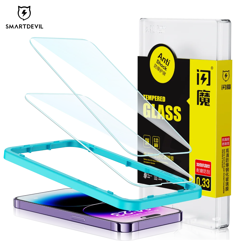 Anti-Shock tempered glass film for iPhone 13 Pro Max