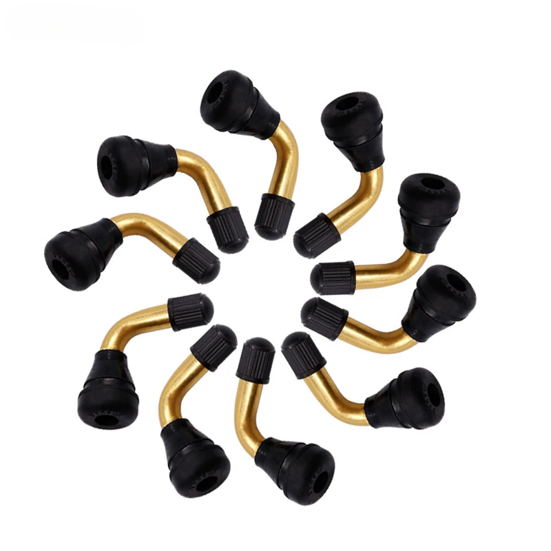 

5pcs Motorcycle Electric Car Tire Stem Extension Adapter Bend Nozzle Tire Nozzle Rubber Nozzle Leakproof Tire Valve Leakproof
