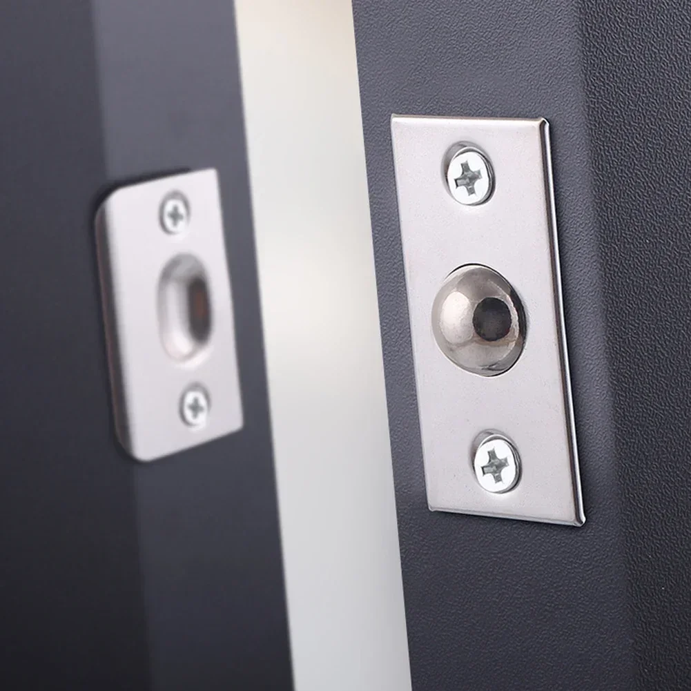 Door Top Bead Stainless Steel Pure Copper Spring Invisible Door Beads Lock Closet Ball Catch Latch For Wooden Home Hardware door catches