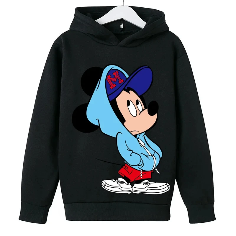 thumbnail image 1 of Sudadera con capucha de Mickey Mouse, sudadera con capucha de Disney Minnie Mouse para niñas y niños, ropa para bebés, tops, suéter lindo para niños, ropa de primavera, 1 of 4