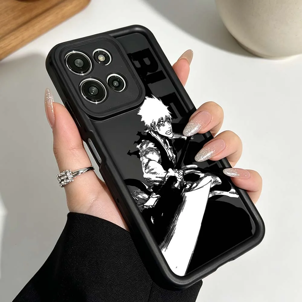 B-Bleach Anime Silicone Phone Case with Eye Ladder Design