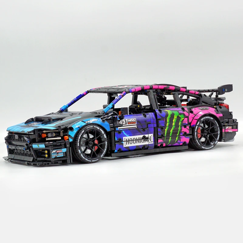 Subaruu wrx stiスーパースポーツカービルディングブロックおもちゃ