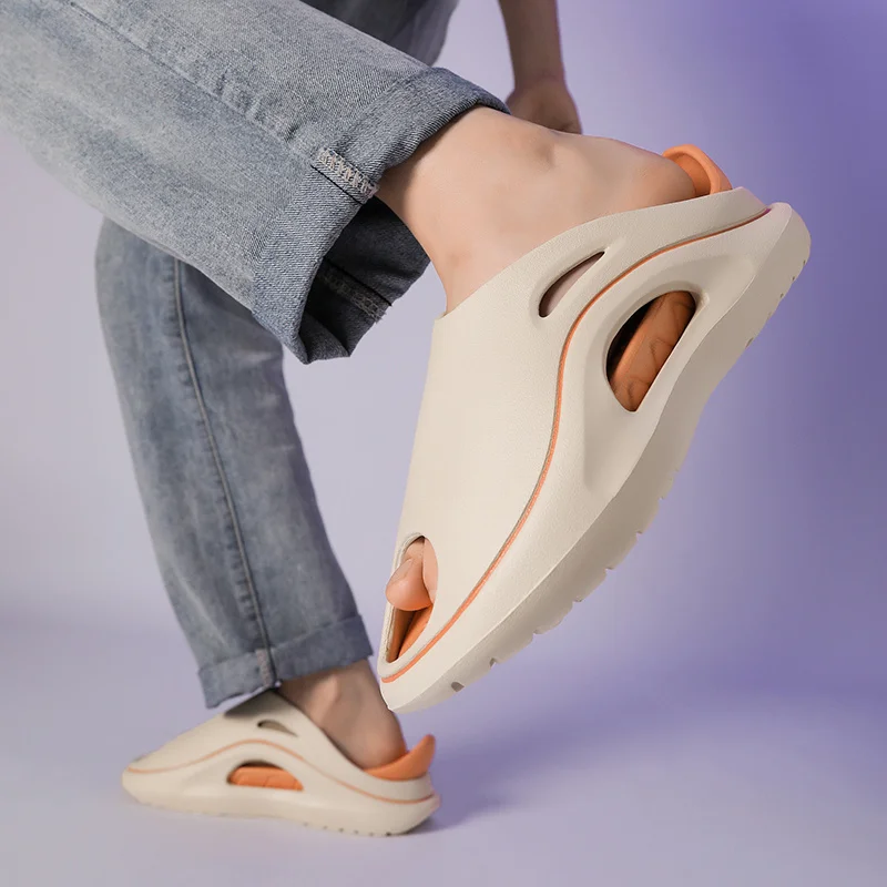 Slip Slippers for Men Non-Slip Slipper for Indoor Outdoor Slip Comfy Soft Foam Sliders With Thick Sole_voghion.com