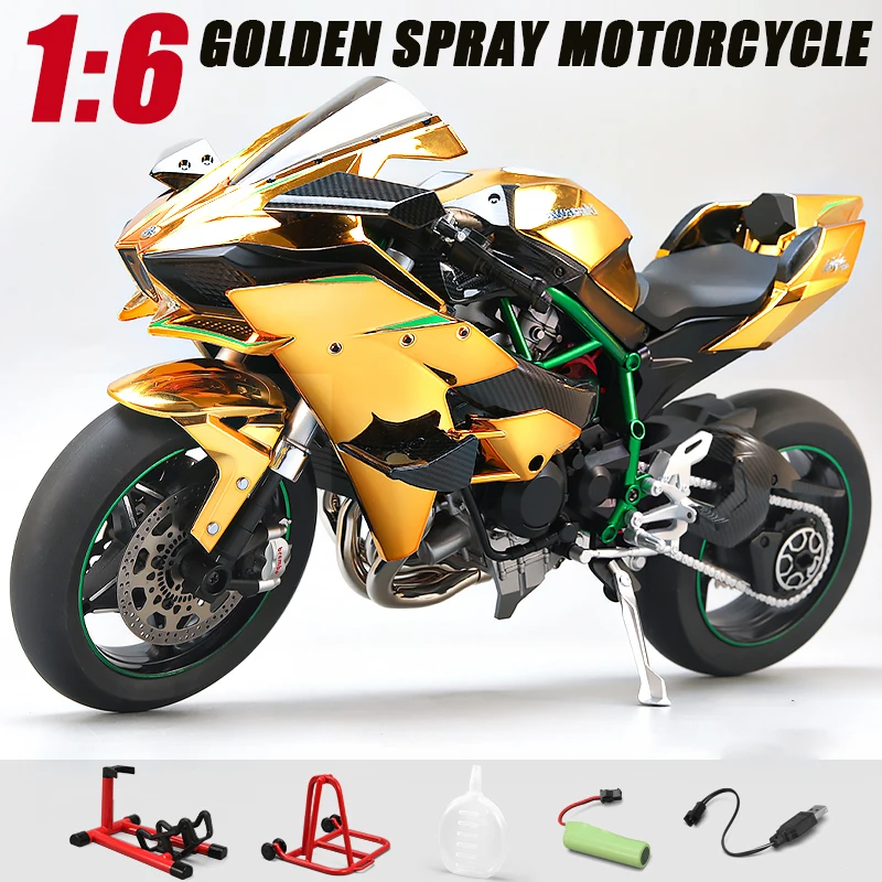 Spray 1:6 Kavvasaki Racing Ninja 500 H2R Motorcycle Simulation