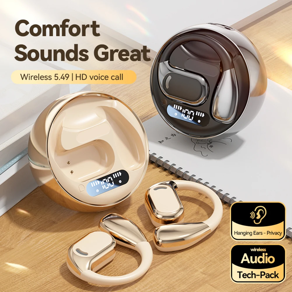 Smart AI Language Translation Earbuds BT 5.4 Real-time Two-Way Noise Cancelling For Business Sport