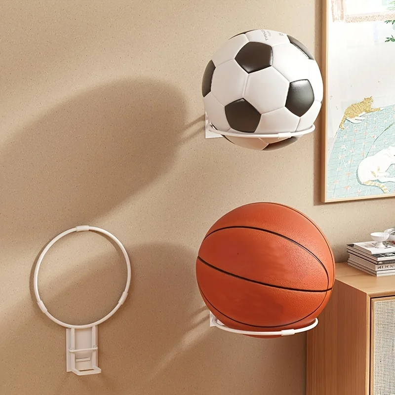 Wall-mounted Basketball Football Storage Rack Portable Foldable Sports Ball Storage Organizer sports ball storage rack