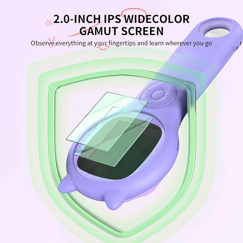 Microscope For Kids - Portable Handheld Magnifying Glass Digital Microscope For Kids Educational Science Toys 2