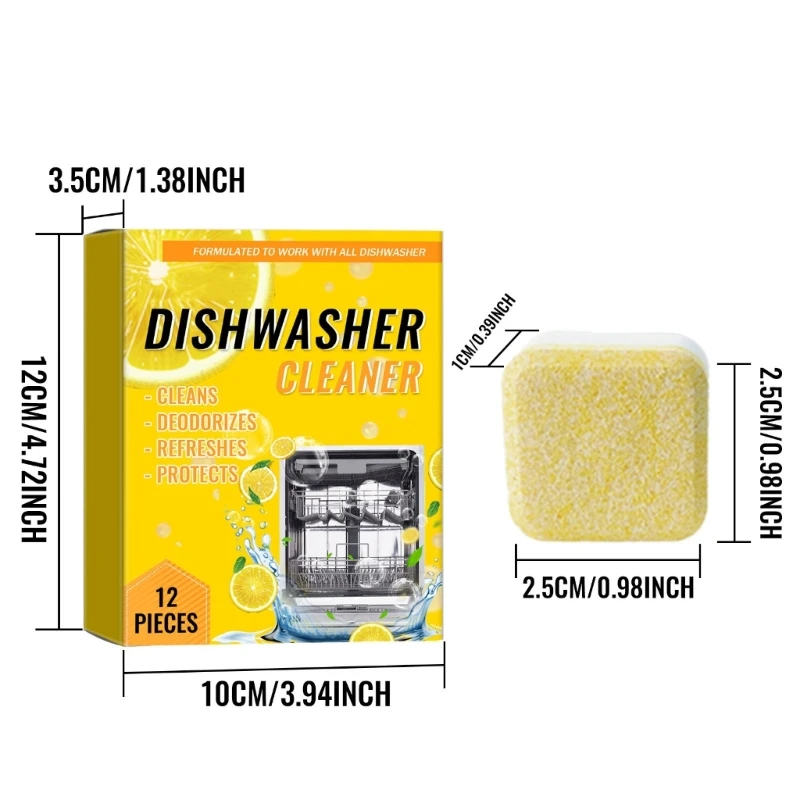Kitchen Stains Remove Dishwasher Cleaning Tablets Powerful for Stubborn Stains on Cookers Dishwashers Sink