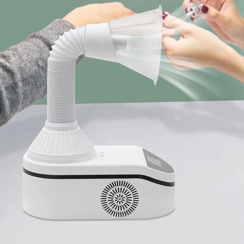 230W Manicure Machine Adjustable Speed Grinding Salon with LED Spotlight Retractable Elbow Nail Dust Collector Equipment 4