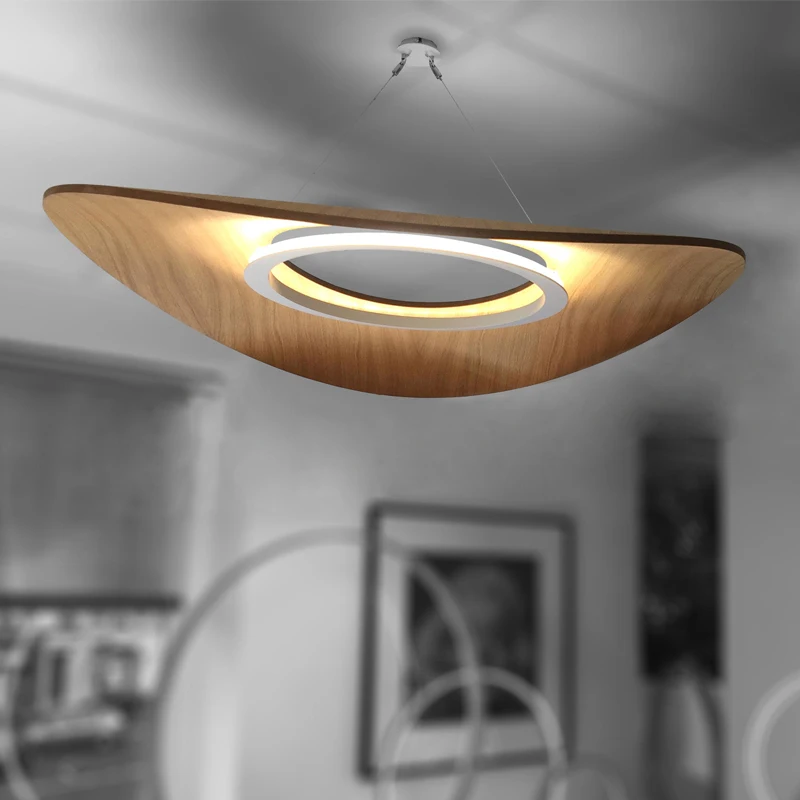 

Post Modern Resin UFO Office Coffee Shop Clothing Store Decoration Chandelier Nordic Restaurant Living Room Bedroom LED Lighting